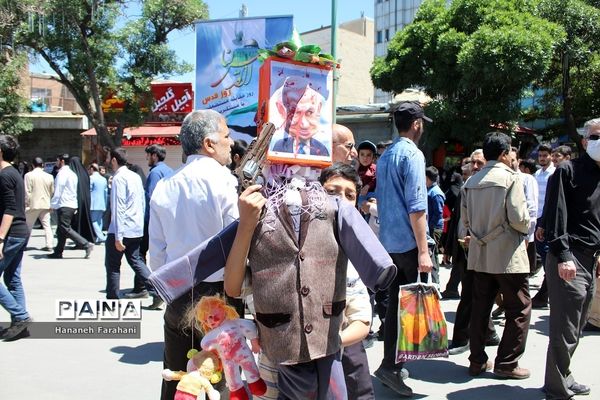 حضور پر شور مردم  استان همدان در راهپیمایی روز قدس