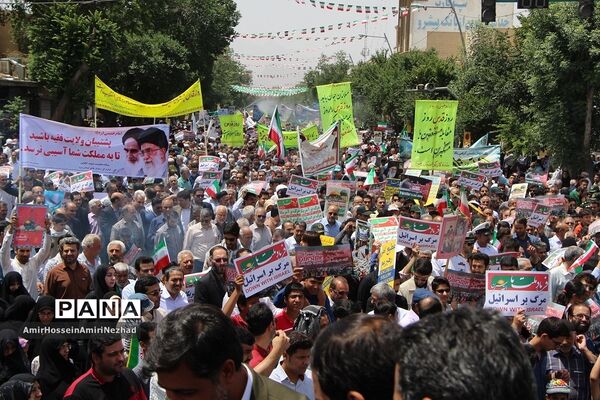 برگزاری راهپیمایی عظیم روز قدس در یزد