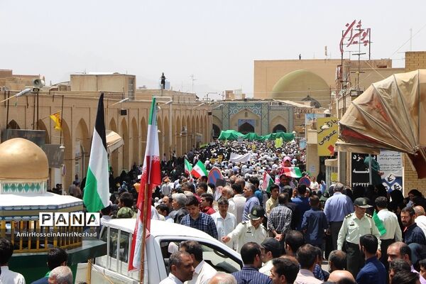 برگزاری راهپیمایی عظیم روز قدس در یزد