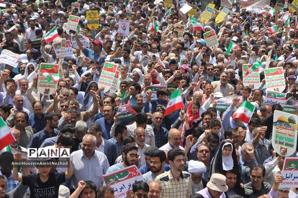 برگزاری راهپیمایی عظیم روز قدس در یزد
