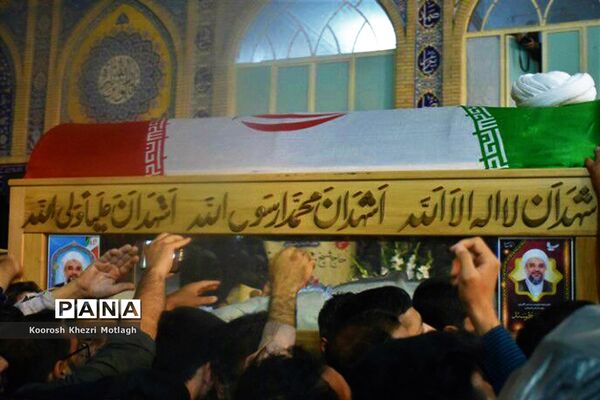 مراسم وداع با امام جمعه شهرستان کازرون