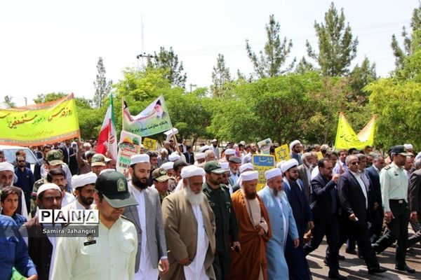 راهپیمایی روز قدس شهرستان درمیان