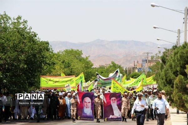 راهپیمایی روز قدس شهرستان درمیان
