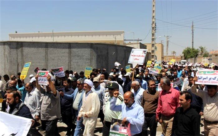 روز قدس در شبانکاره گرم و پر شور برگزار گردید