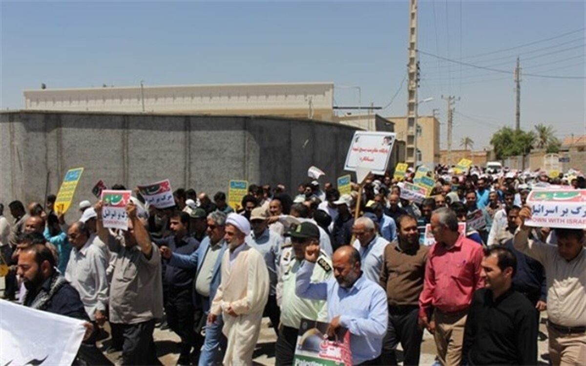 روز قدس در شبانکاره گرم و پر شور برگزار گردید