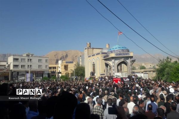 مراسم تشییع پیکر امام جمعه شهرستان کازرون