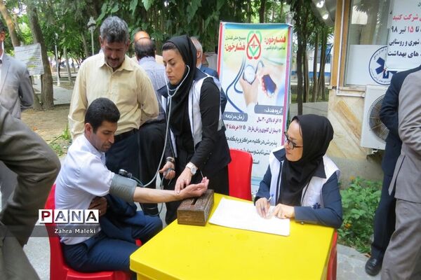 افتتاحیه طرح بسیج کنترل فشارخون درمحمودآباد