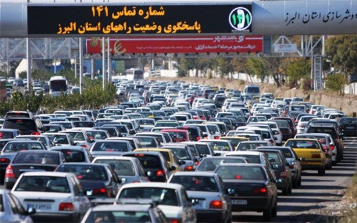 ترافیک در محور هراز سنگین است