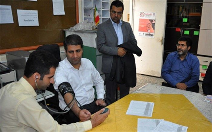 مشارکت فرهنگیان شهریار در برنامه بسیج ملی کنترل فشار خون