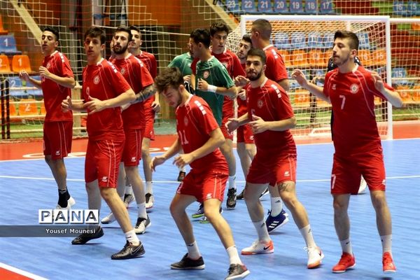 تمرین رسمی تیم‌های شرکت کننده در مسابقات فوتسال قهرمانی زیر ۲۰سال آسیا