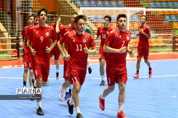 تمرین رسمی تیم‌های شرکت کننده در مسابقات فوتسال قهرمانی زیر ۲۰سال آسیا