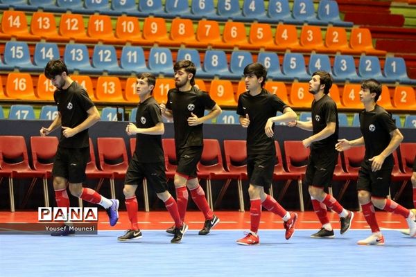 تمرین رسمی تیم‌های شرکت کننده در مسابقات فوتسال قهرمانی زیر ۲۰سال آسیا
