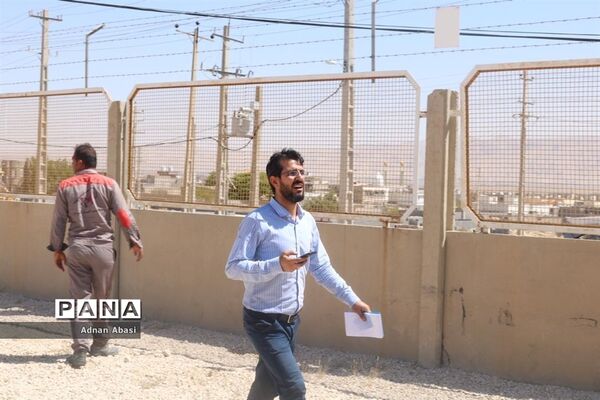 مهار آتش سوزی ایستگاه برق گله‌دار