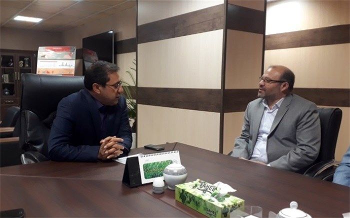 دیدار مدیر آموزش و پرورش ناحیه یک شهرری با فرماندار شهرستان ری