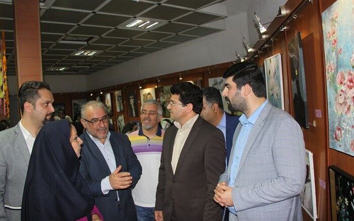 آثار ۷۰ نقاش آستارا در باغ تماشا