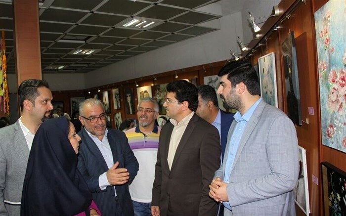 آثار ۷۰ نقاش آستارا در باغ تماشا