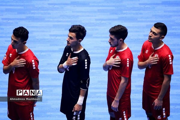 بازی دو تیم لبنان و قزاقستان فوتسال زیر 20 سال آسیا