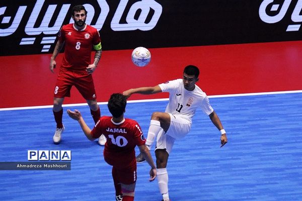 بازی دو تیم لبنان و قزاقستان فوتسال زیر 20 سال آسیا