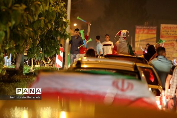 َشادی مردم پس برد تیم ملی والیبال