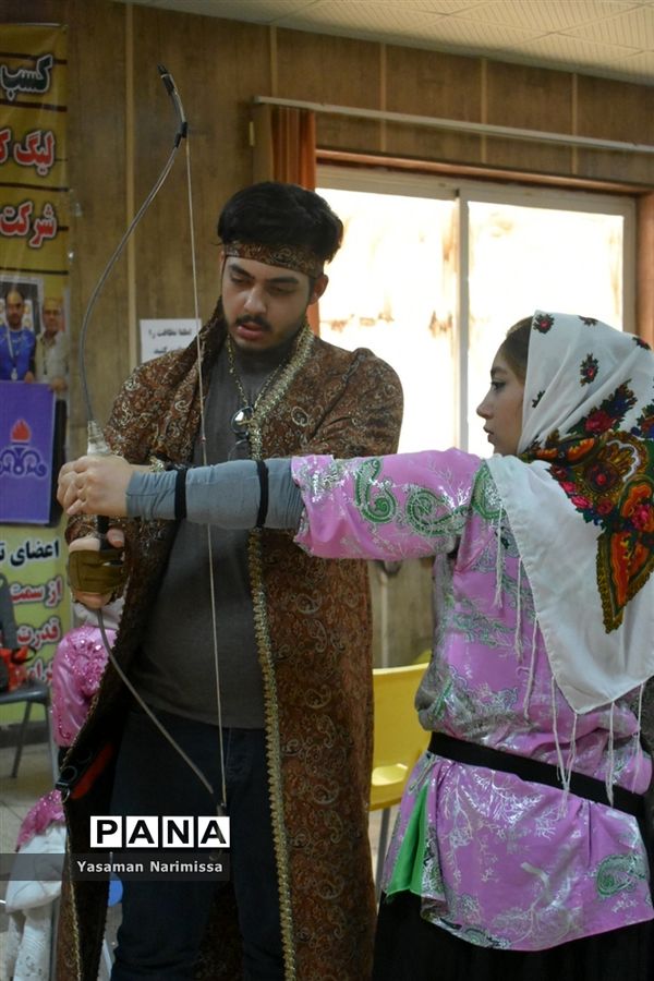 مسابقات تیرانداز ی با کمان سنتی قهرمانی  استان خوزستان  در امیدیه