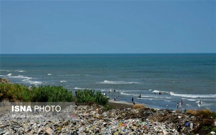 شنا با شیرابه زباله در ساحل خزر!