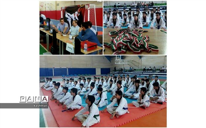 مسابقات تکواندو انتخابی کیوروگی در کاشمر برگزار شد
