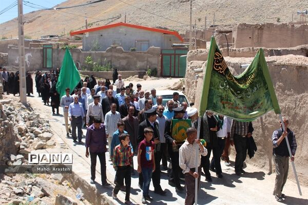 بدرقه کاروان زیرسایه خورشید از شهرستان درمیان