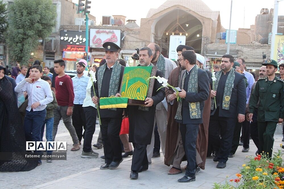 استقبال از خادمان آستان قدس رضوی  در یزد