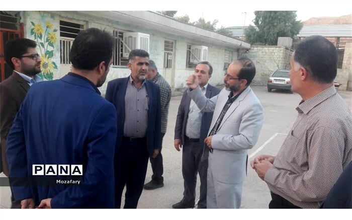 بازدید سرپرست اداره کل آموزش و پرورش خوزستان از مدارس مسجدسلیمان پس از زلزله