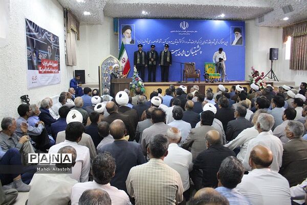 دیدار نماینده ولی فقیه و امام جمعه شهرستان بیرجند با کاروان حرم بارگاه رضوی