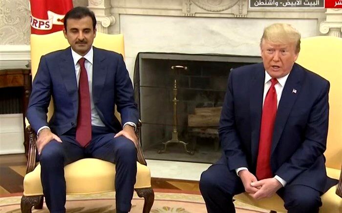 امیر قطر با ترامپ دیدار کرد