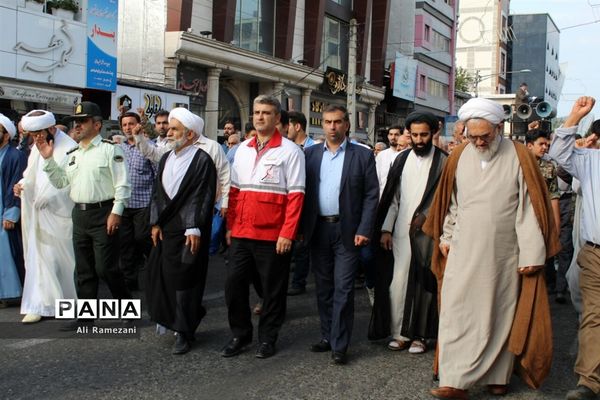 راهپیمایی هفته عفاف و حجاب در قائمشهر