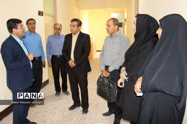بازدید  کارشناسان اداره کل آموزش و پرورش  و سازمان دانش آموزی استان بوشهراز پایگاه های اوقات فراغت تابستانی دانش آموزان  منطقه سعدآباد