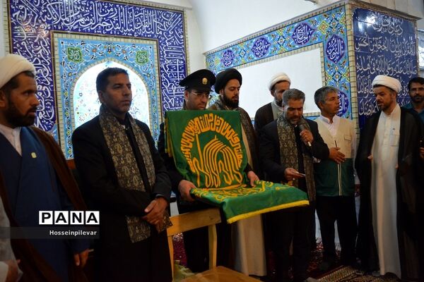 جشن دهه کرامت و حضور دومین گروه کاروان خدام رضوی در شهرستان سرایان استان خراسان جنوبی