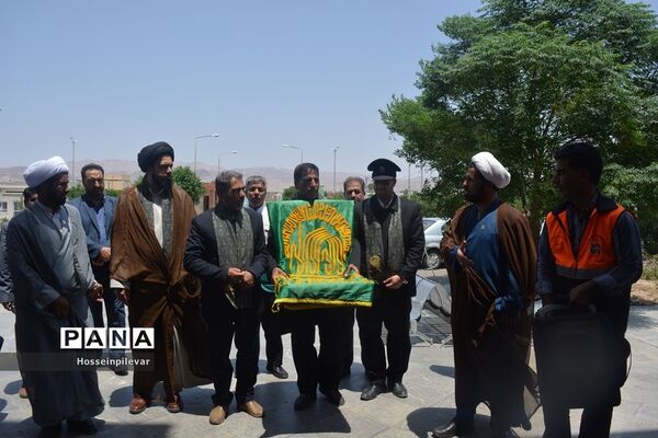 جشن دهه کرامت و حضور دومین گروه کاروان خدام رضوی در شهرستان سرایان استان خراسان جنوبی