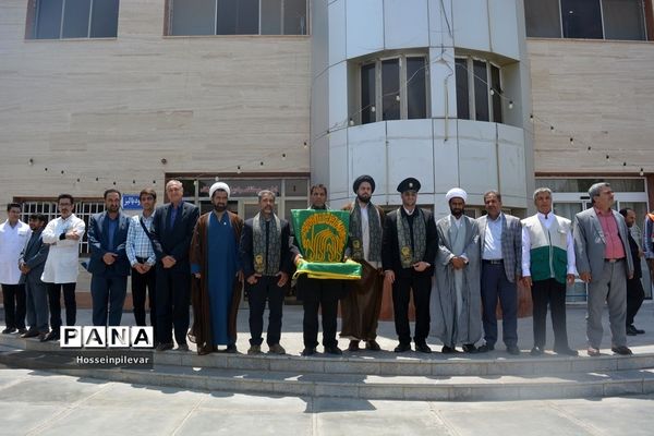 جشن دهه کرامت و حضور دومین گروه کاروان خدام رضوی در شهرستان سرایان استان خراسان جنوبی