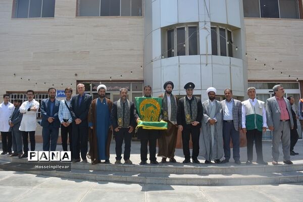جشن دهه کرامت و حضور دومین گروه کاروان خدام رضوی در شهرستان سرایان استان خراسان جنوبی