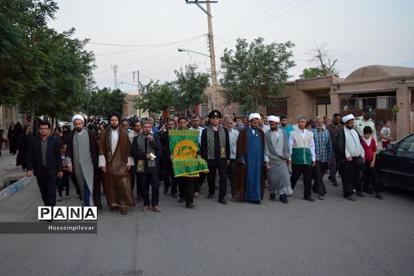 جشن دهه کرامت و حضور دومین گروه کاروان خدام رضوی در شهرستان سرایان استان خراسان جنوبی