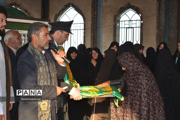جشن دهه کرامت و حضور دومین گروه کاروان خدام رضوی در شهرستان سرایان استان خراسان جنوبی