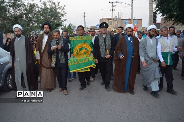 جشن دهه کرامت و حضور دومین گروه کاروان خدام رضوی در شهرستان سرایان استان خراسان جنوبی