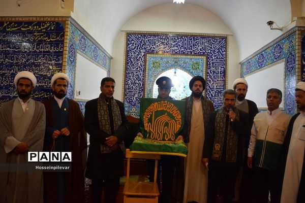 جشن دهه کرامت و حضور دومین گروه کاروان خدام رضوی در شهرستان سرایان استان خراسان جنوبی