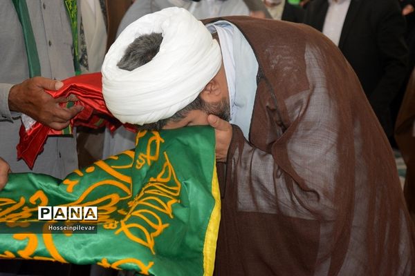 جشن دهه کرامت و حضور دومین گروه کاروان خدام رضوی در شهرستان سرایان استان خراسان جنوبی