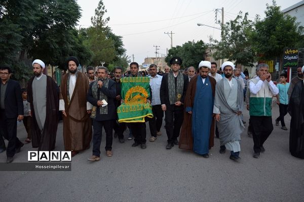 جشن دهه کرامت و حضور دومین گروه کاروان خدام رضوی در شهرستان سرایان استان خراسان جنوبی