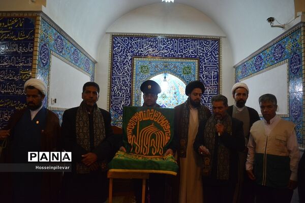جشن دهه کرامت و حضور دومین گروه کاروان خدام رضوی در شهرستان سرایان استان خراسان جنوبی