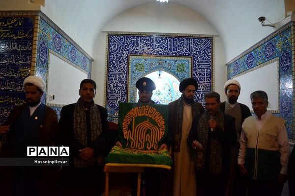 جشن دهه کرامت و حضور دومین گروه کاروان خدام رضوی در شهرستان سرایان استان خراسان جنوبی