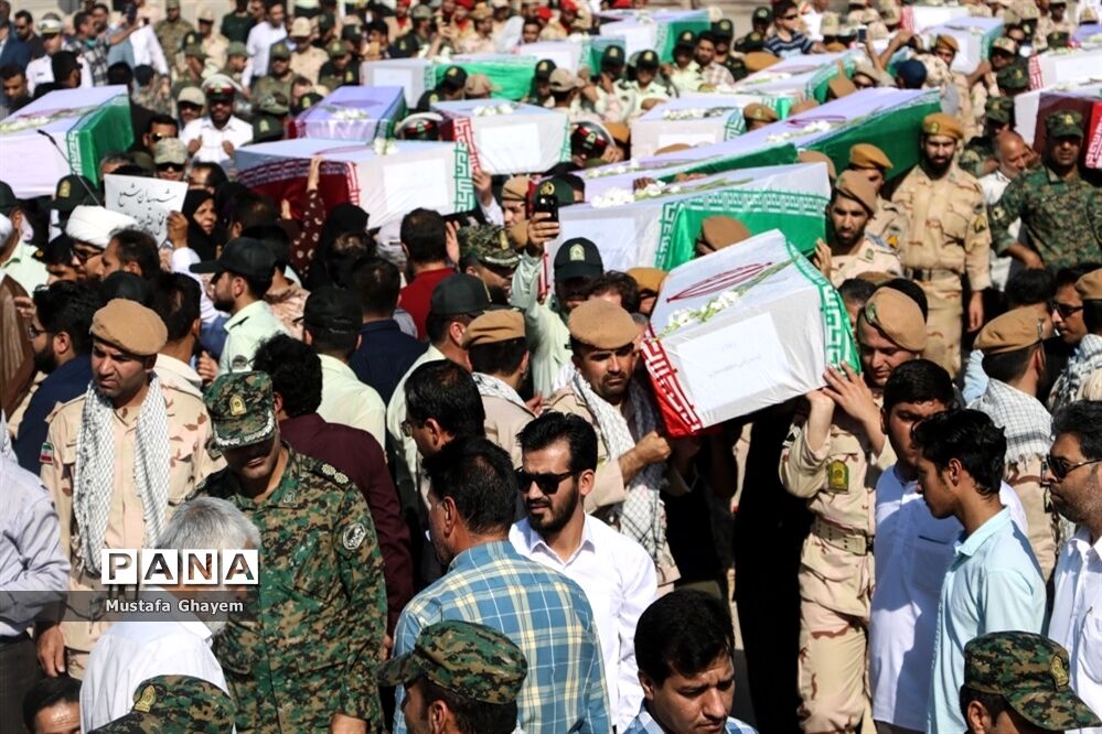 بازگشت پیکر پاک 44تن از شهدای جنگ تحمیلی از مرز شلمچه به میهن