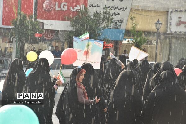 راهپیمایی هفته عفاف و حجاب در بابلسر
