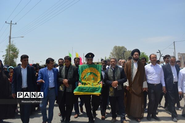 حضور دومین گروه کاروان خدام رضوی در شهرستان بشرویه استان خراسان جنوبی