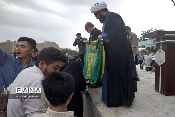 حضور خادمان آستان قدس رضوی در اسلامشهر