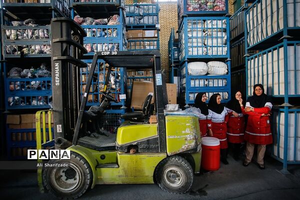 توزیع کالای اساسی بین سیل زدگان استان لرستان